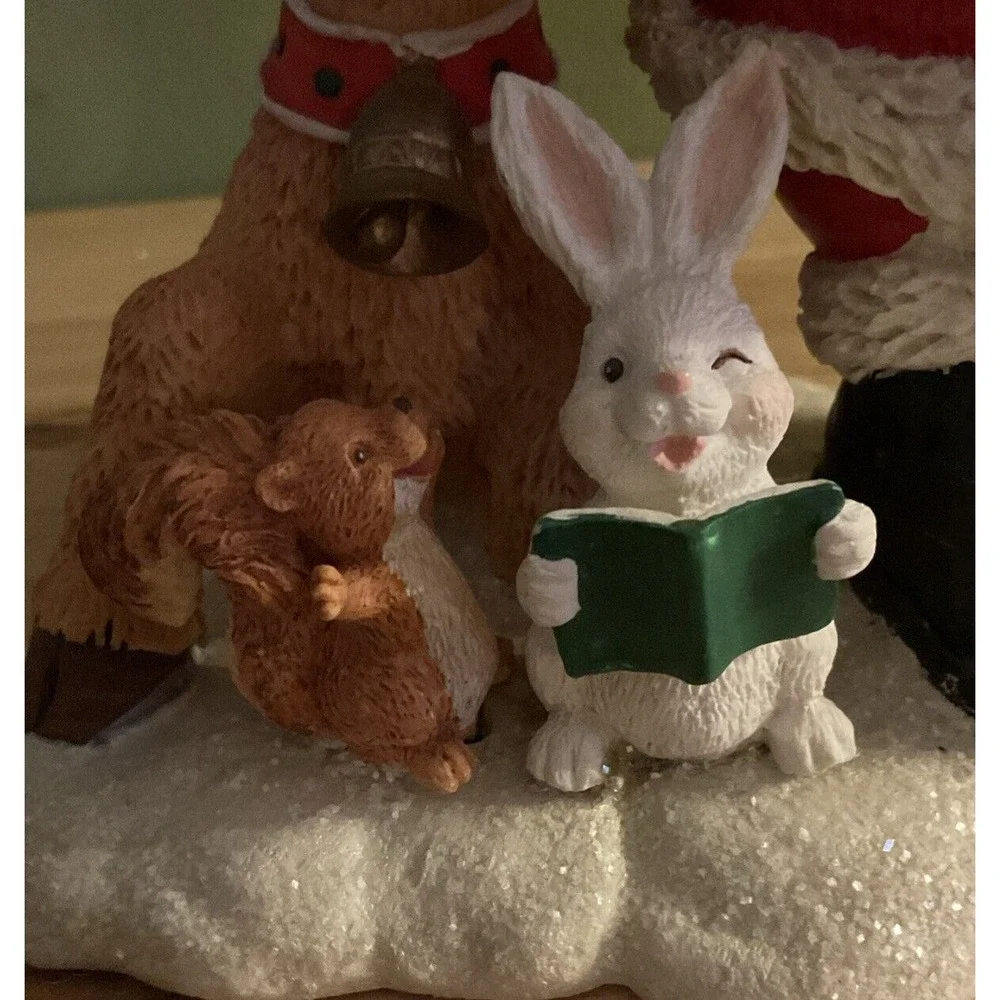 Vintage Winkle's Wonderland Collection Winkle Family Collectible Santa And Moose